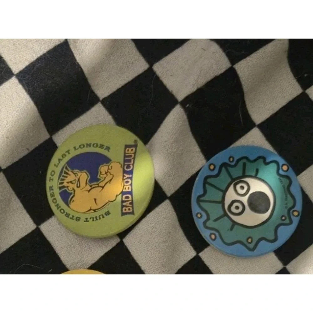 Vintage 90s Pogs Lot of 6  Slammers Bad Boy Club Get Me Cool Balls‎